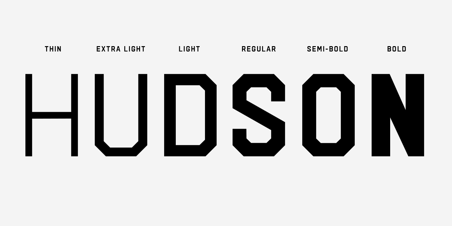 Przykład czcionki Hudson NY Pro Light Italic